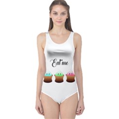 Eat Me Cupcakes One Piece Swimsuit by Brittlevirginclothing