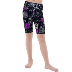 Purple mind Kids  Mid Length Swim Shorts