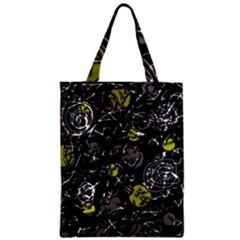 Yellow Mind Zipper Classic Tote Bag by Valentinaart