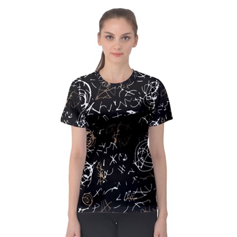 Abstract Mind - Brown Women s Sport Mesh Tee by Valentinaart