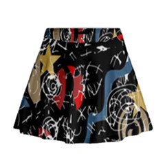 Confusion Mini Flare Skirt by Valentinaart