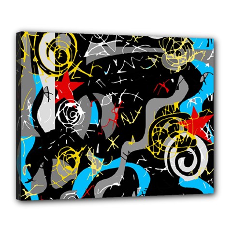 Confusion 2 Canvas 20  X 16  by Valentinaart