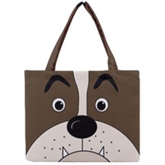 Bulldog Face Mini Tote Bag by Valentinaart