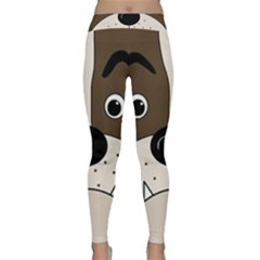 Bulldog Face Classic Yoga Leggings by Valentinaart