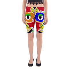 Colorful cat Yoga Cropped Leggings