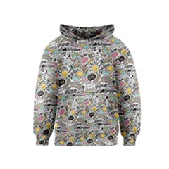 Communication Web Seamless Pattern Kids  Pullover Hoodie by kostolom3000shop