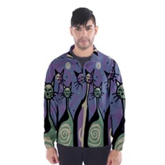 Cats Wind Breaker (men) by Valentinaart