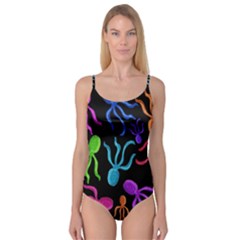 Colorful Octopuses Pattern Camisole Leotard  by Valentinaart