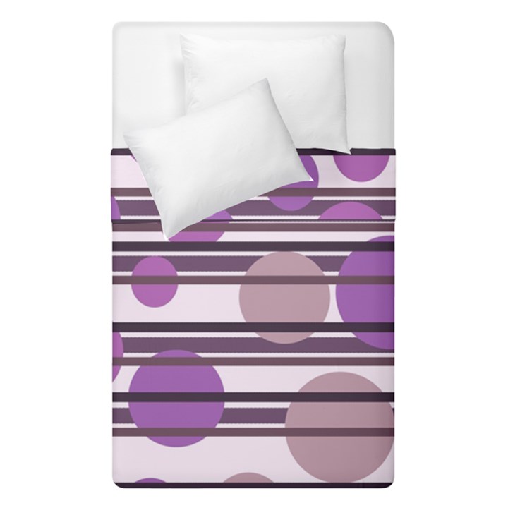 Purple simple pattern Duvet Cover Double Side (Single Size)