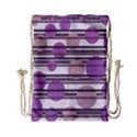 Purple simple pattern Drawstring Bag (Small) View1
