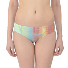 Unique Abstract In Green, Blue, Orange, Gold Hipster Bikini Bottoms by digitaldivadesigns