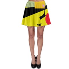 Party In The Desert  Skater Skirt by Valentinaart