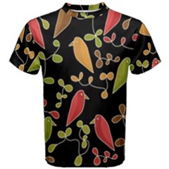 Flowers And Birds  Men s Cotton Tee