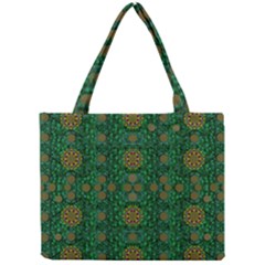 Magic Peacock Night Mini Tote Bag by pepitasart