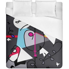 Abstract Bird Duvet Cover (california King Size) by Moma