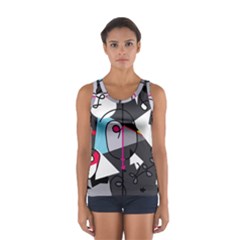 Abstract Bird Women s Sport Tank Top  by Moma