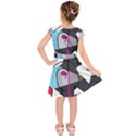 Abstract bird Kids  Short Sleeve Dress View2