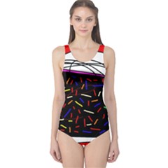 Color Tv One Piece Swimsuit by Moma