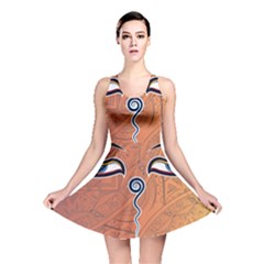 Face Eye Reversible Skater Dress