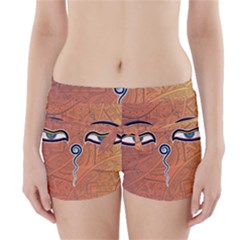 Face Eye Boyleg Bikini Wrap Bottoms