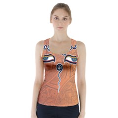 Face Eye Racer Back Sports Top