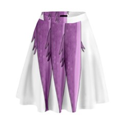 Mackerel - Magenta High Waist Skirt by Valentinaart