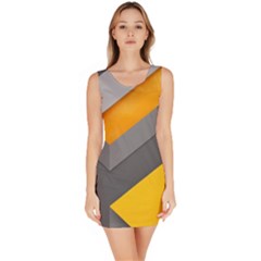 Marshmallow Yellow Sleeveless Bodycon Dress