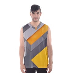 Marshmallow Yellow Men s Basketball Tank Top