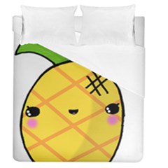 Kawaii Pineapple Duvet Cover (queen Size) by CuteKawaii1982