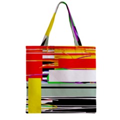 Lines And Squares  Zipper Grocery Tote Bag by Valentinaart