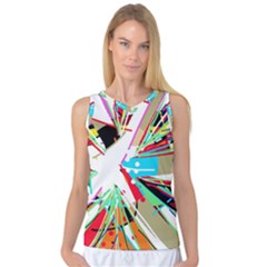 Colorful Big Bang Women s Basketball Tank Top by Valentinaart