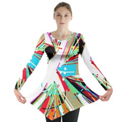 Colorful Big Bang Long Sleeve Tunic  by Valentinaart