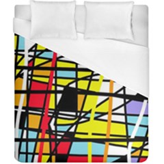 Casual Abstraction Duvet Cover (california King Size) by Valentinaart