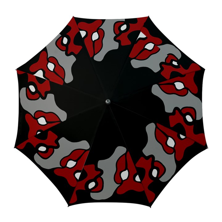 Red creativity 2 Golf Umbrellas