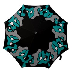 Cyan Creativity 2 Hook Handle Umbrellas (large) by Valentinaart