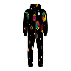 Colorful Dots Hooded Jumpsuit (kids) by Valentinaart