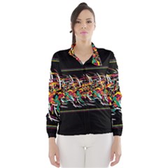 Colorful Barbwire  Wind Breaker (women) by Valentinaart