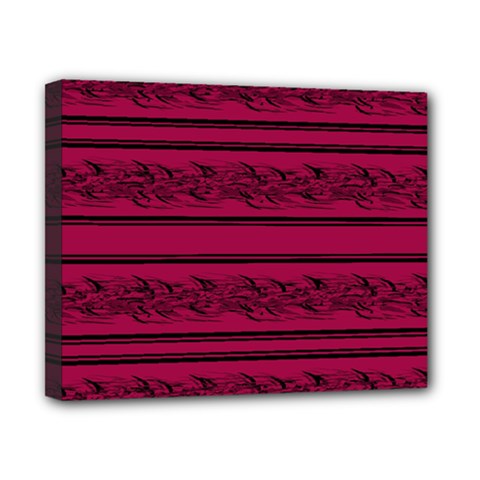 Red barbwire pattern Canvas 10  x 8 