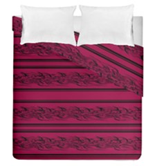 Red barbwire pattern Duvet Cover Double Side (Queen Size)