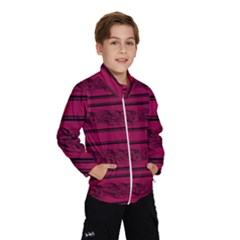 Red barbwire pattern Wind Breaker (Kids)