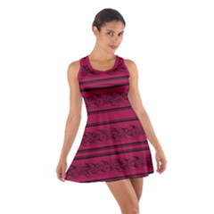 Red barbwire pattern Cotton Racerback Dress