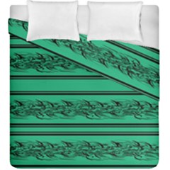 Green Barbwire Duvet Cover Double Side (king Size)