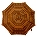 Orange barbwire pattern Hook Handle Umbrellas (Medium) View1