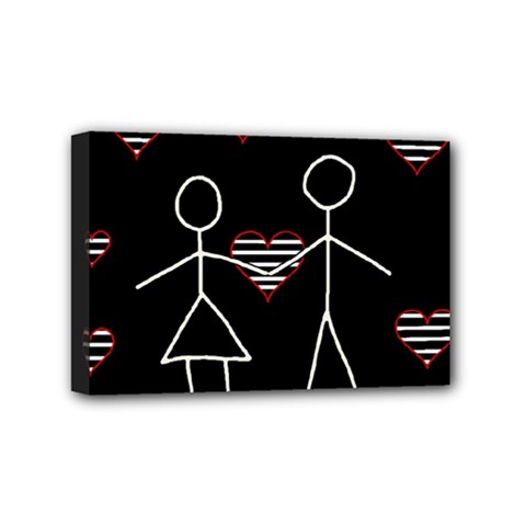 Couple In Love Mini Canvas 6  X 4  by Valentinaart