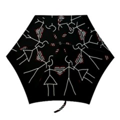 Couple In Love Mini Folding Umbrellas by Valentinaart
