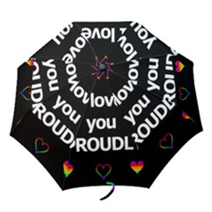 Proudly Love Folding Umbrellas by Valentinaart