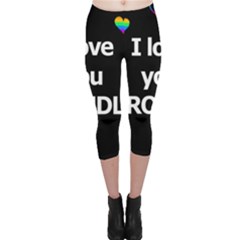 Proudly Love Capri Leggings  by Valentinaart