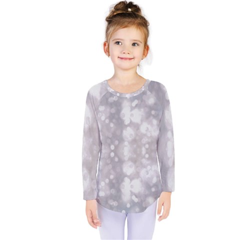 Light Circles, Rouge Aquarel Painting Kids  Long Sleeve Tee by picsaspassion