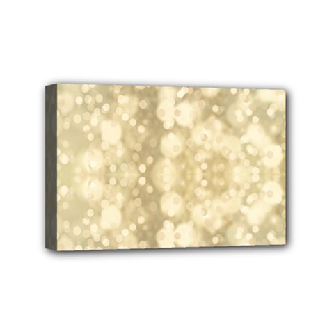 Light Circles, Brown Yellow Color Mini Canvas 6  X 4  by picsaspassion