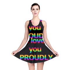 I Love You Proudly Reversible Skater Dress by Valentinaart